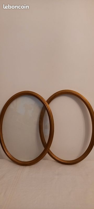 2 cadres dorés ovales (image 1)
