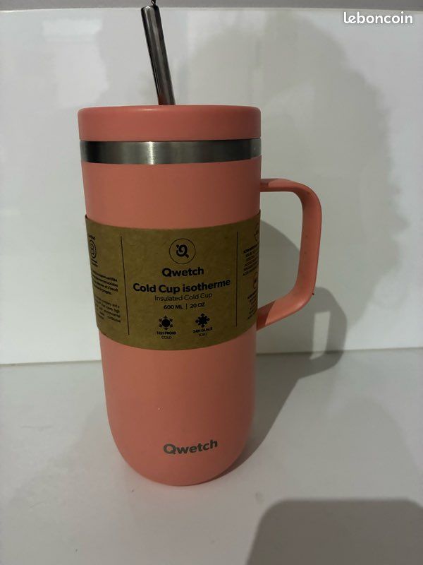 Tasse à café isotherme à paillettes or rose – Couvercle avec poignée, fond antidérapant pour voiture, café, bureau, maison
