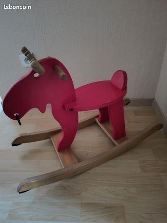 Elan à bascule Ikea Bois massif (hévéa) Modèle Ekorre Hyper solide