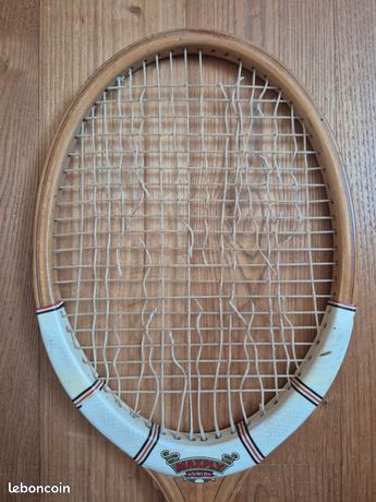 Raquette de tennis vintage Dunlop Maxply - Bois - Idéal décoration ou