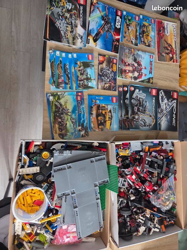 Lot de lego à reconstruire
Plus de 14 kilos avec leurs notices respectives
Différentes licences
Star wars ninjago technique citygo (image 1)