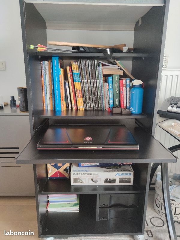 Caisson de bureau mobile noir New-York (image 4)