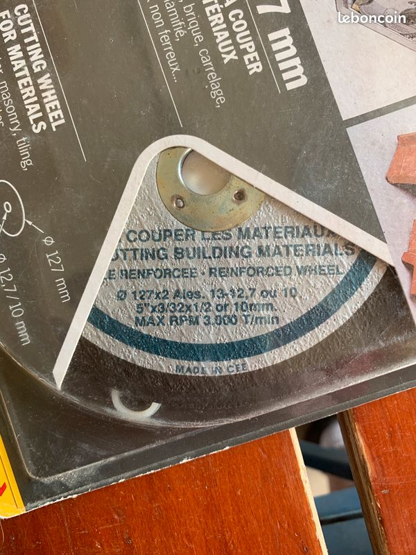DISQUE à COUPER les MATÉRIAUX Ø 127 mm (image 2)