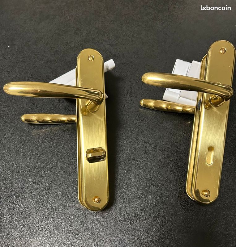 Lot De 9 Poignées De Porte En Laiton Doré – Pour Portes Intérieures