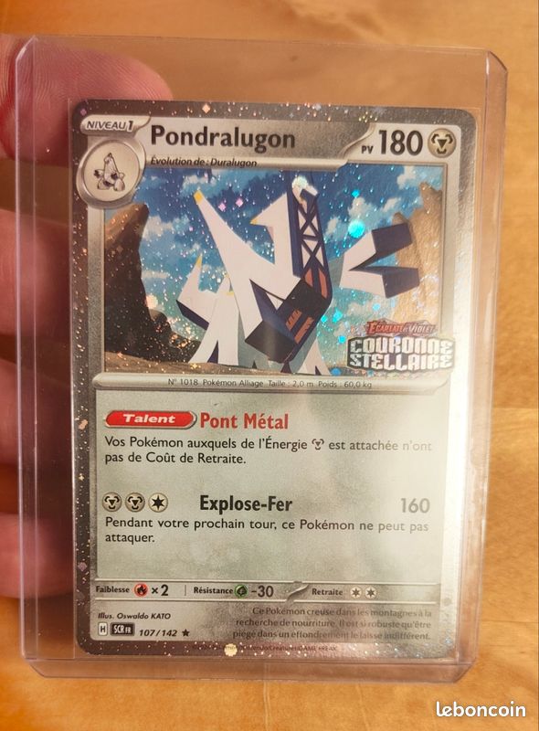 Carte pokemon PONDRALUGON HOLO STAMP 107/142 COURONNE STELLAIRE EV07-SCR - Collection