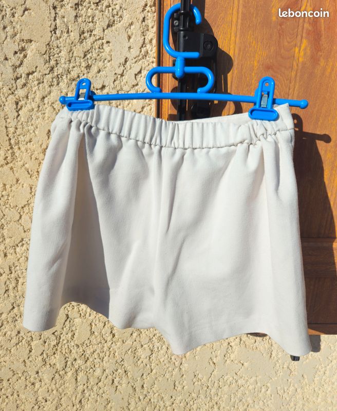 Jupe Femme Primark Taille 14 – Blanche, Géométrique, Longueur 36 Pouces (occasion)