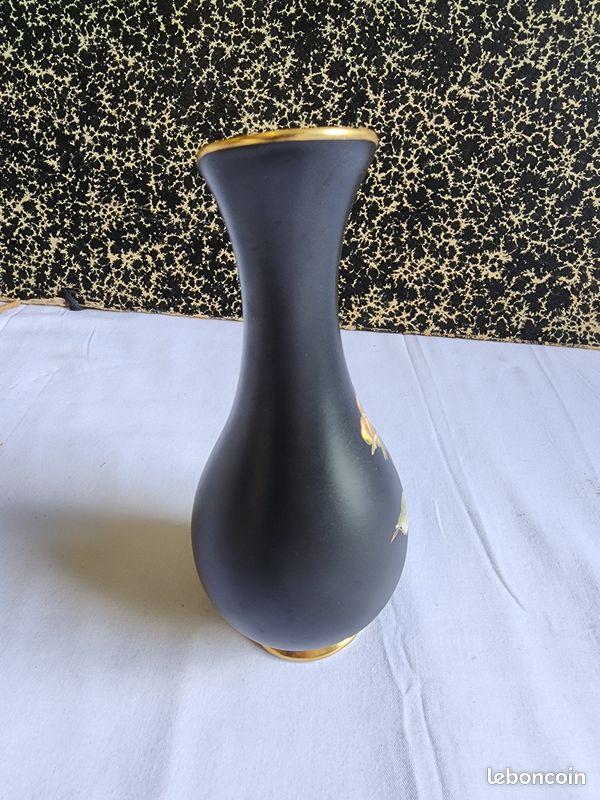 Vase Soliflore pichet feuille d'or Porcelaine ROYAL Bavaria Allemagne (image 5)