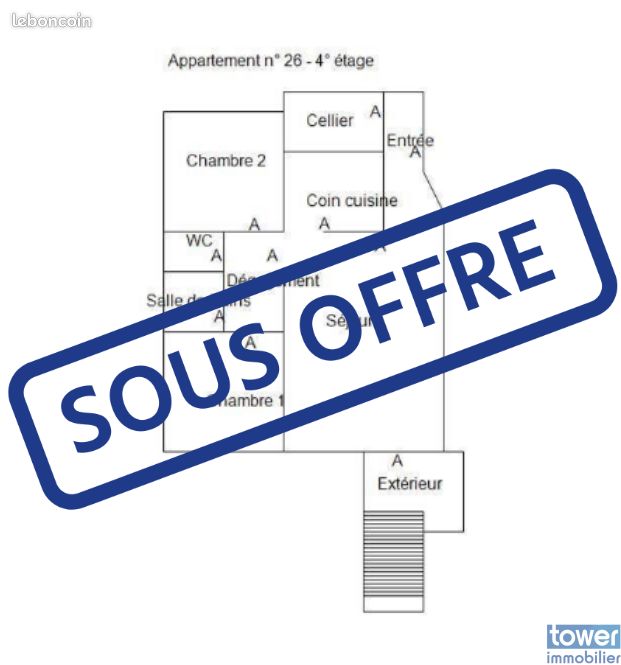 Appartement 3 pièces 60 m² · à Lamalou-les-Bains · 60 m² · 107 000 €