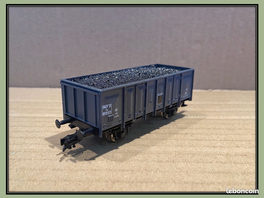 SMCF HO WAGON TOMBEREAU A CLAIRE VOIE SNCF 2 ESSIEUX EN