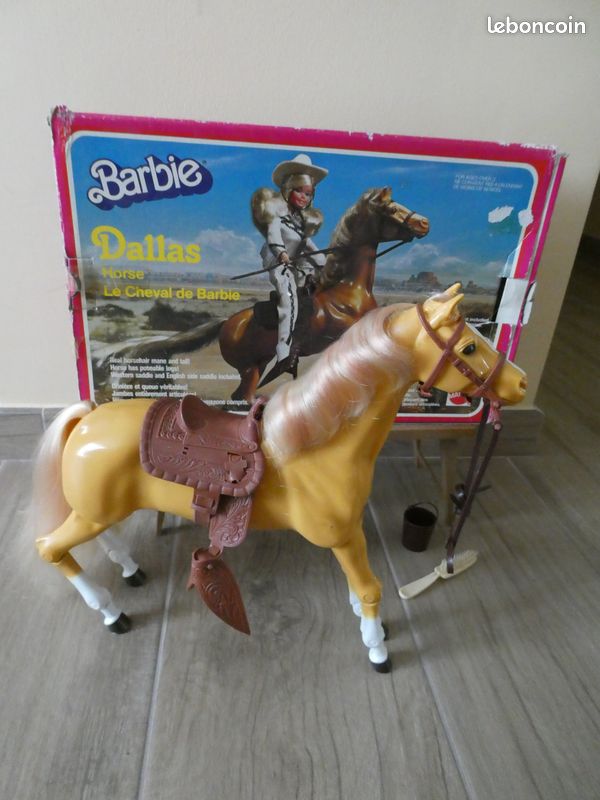 Cheval Barbie Vintage Mattel 1981 – Année 80 – Presque Complet – Collection
