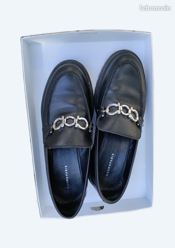 Mocassins noirs Cosmoparis Chaussures