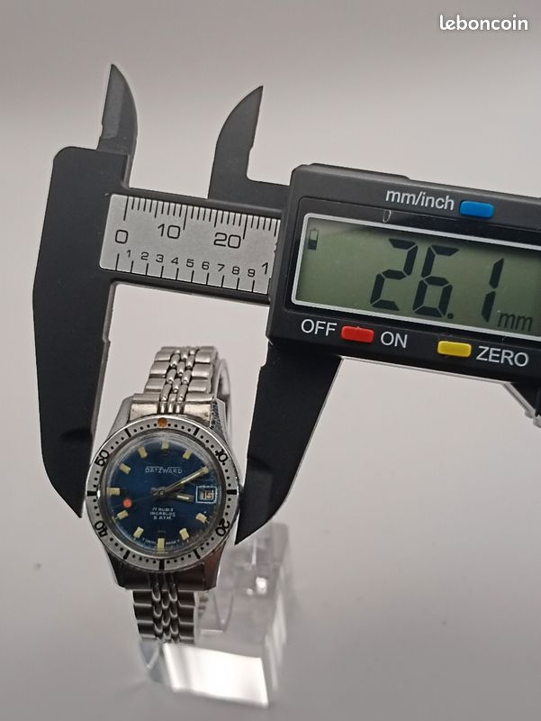 Cadran De Montre METAL DECOR - Calibre JEJ 23D Bomber 17 Rubis Incabloc - Neuf