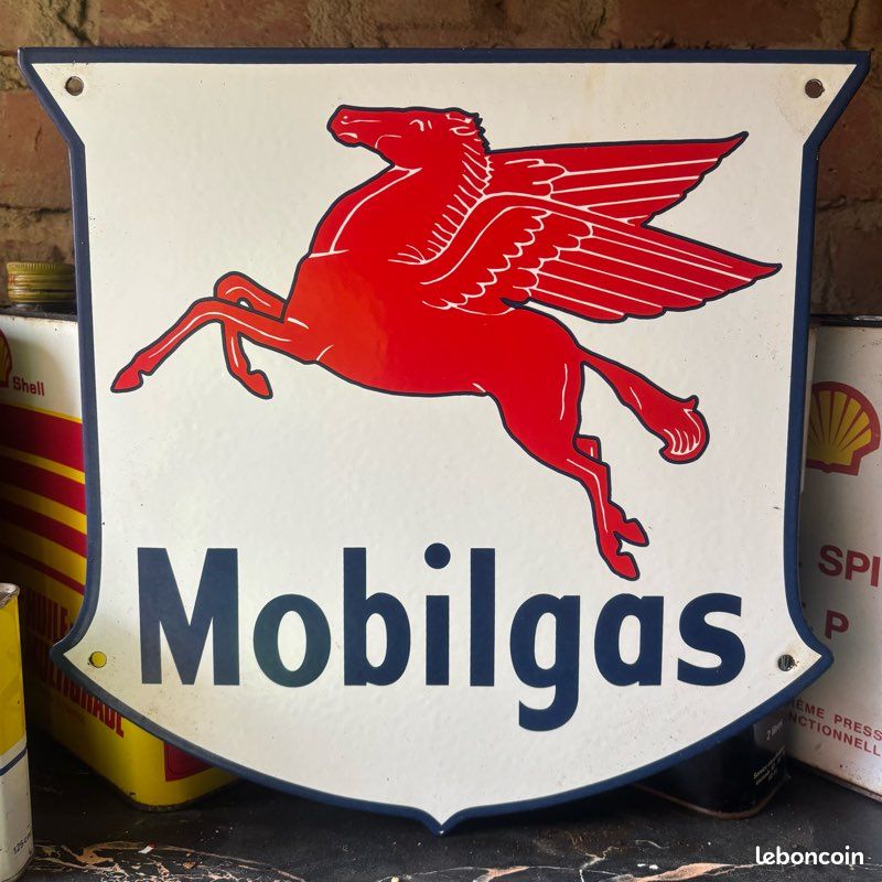 Plaque émaillée ++MOBILGAS++ Enamel signs ∅30cm ⛽️ - Collection