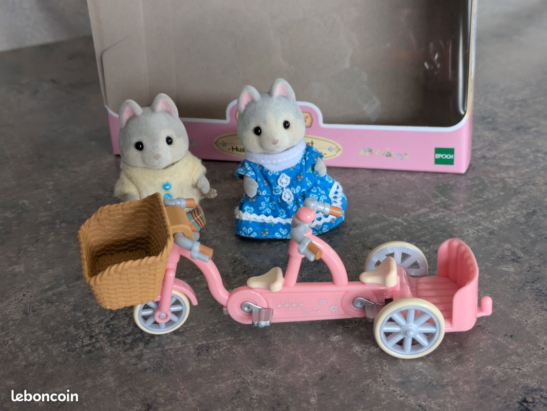 Sylvanian families - 5637 - Les frères et soeurs husky et leur tandem (image 4)