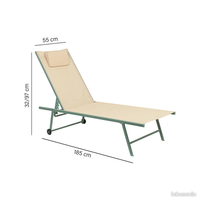 Chaise longue de jardin 'Chill' (image 3)