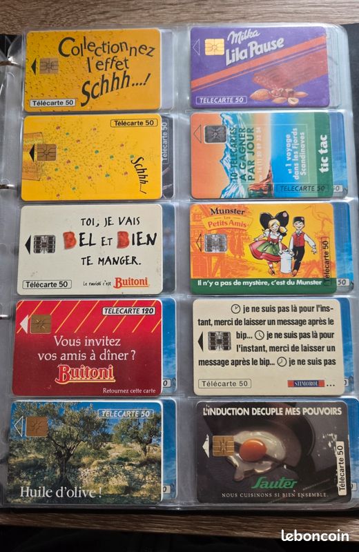 Troc Echange 200 cartes téléphoniques sur