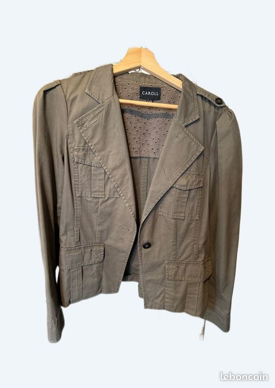 Blazer Collection Ete Caroll Veste été Kaki Caroll 42 Vêtements