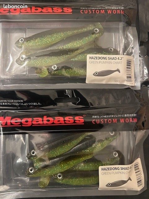 Leurre Souple Megabass Hazedong Shad SW 4,2 Pouces - Glow Chart Lime - Pêche En Mer
