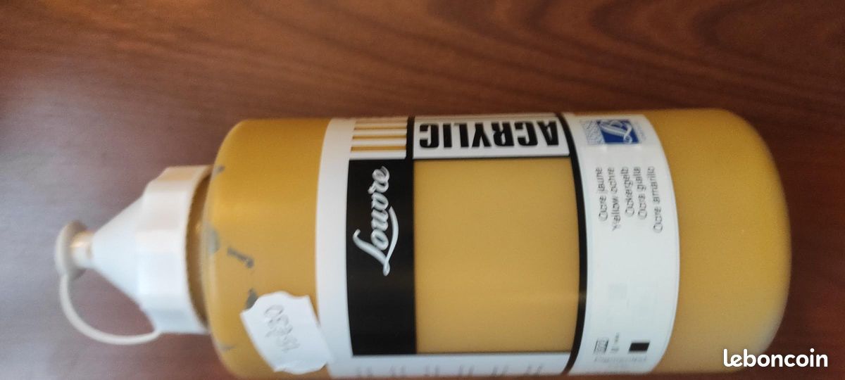 Peinture acrylique 750 ml Ocre jaune (image 1)