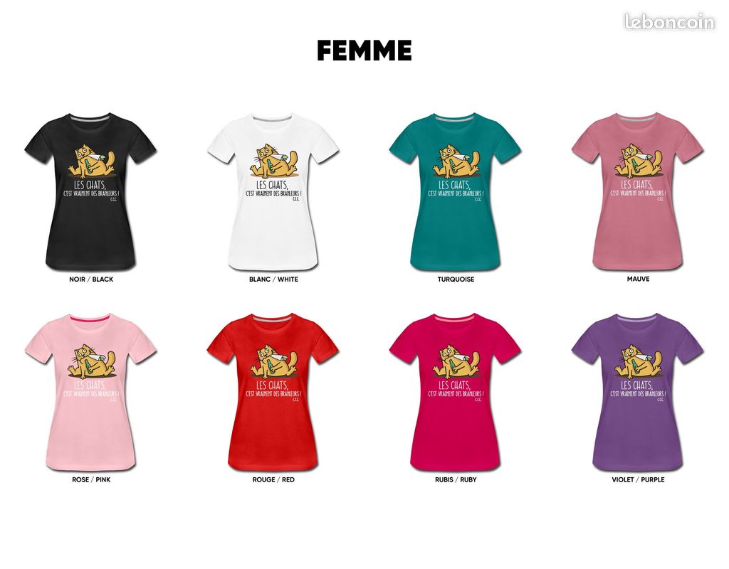 T-shirt LES CHATS, C’EST VRAIMENT DES BRANLEURS (Les Nuls) Exclusif (image 4)
