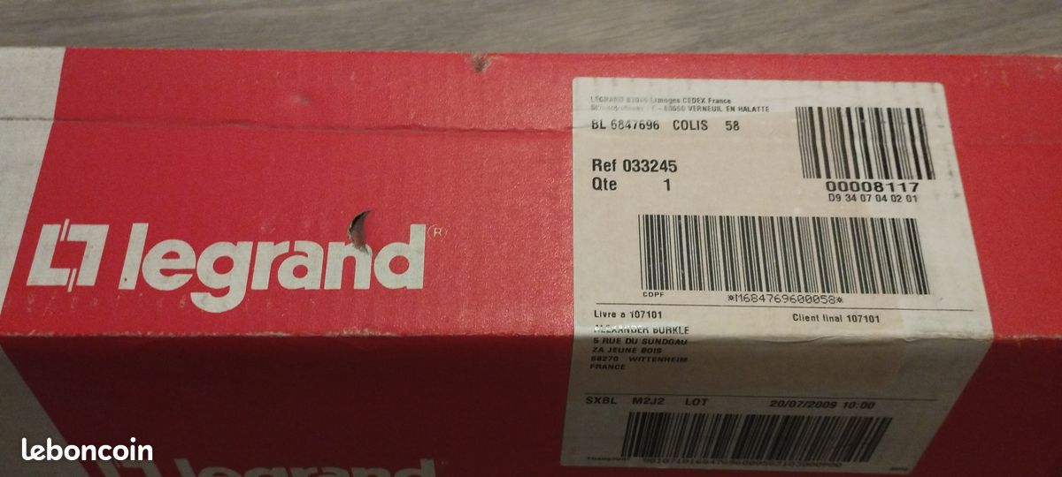 Lot de 2 Panneaux passe-fils 19" LEGRAND - 2 U - 2 axes - 0 332 45 (image 2)