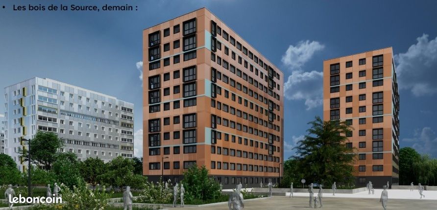 Appartement 3 pièces 56 m² · à Orléans · 56 m² · 59 000 €