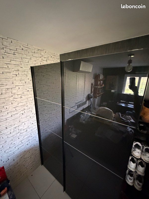 Armoire IKEA Noire - 150x60x237 Cm - Chambre Adulte - Reconditionnée