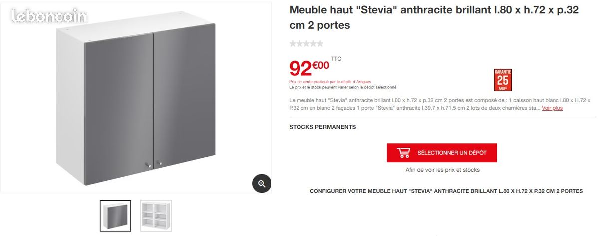 Meubles haut cuisine (image 2)