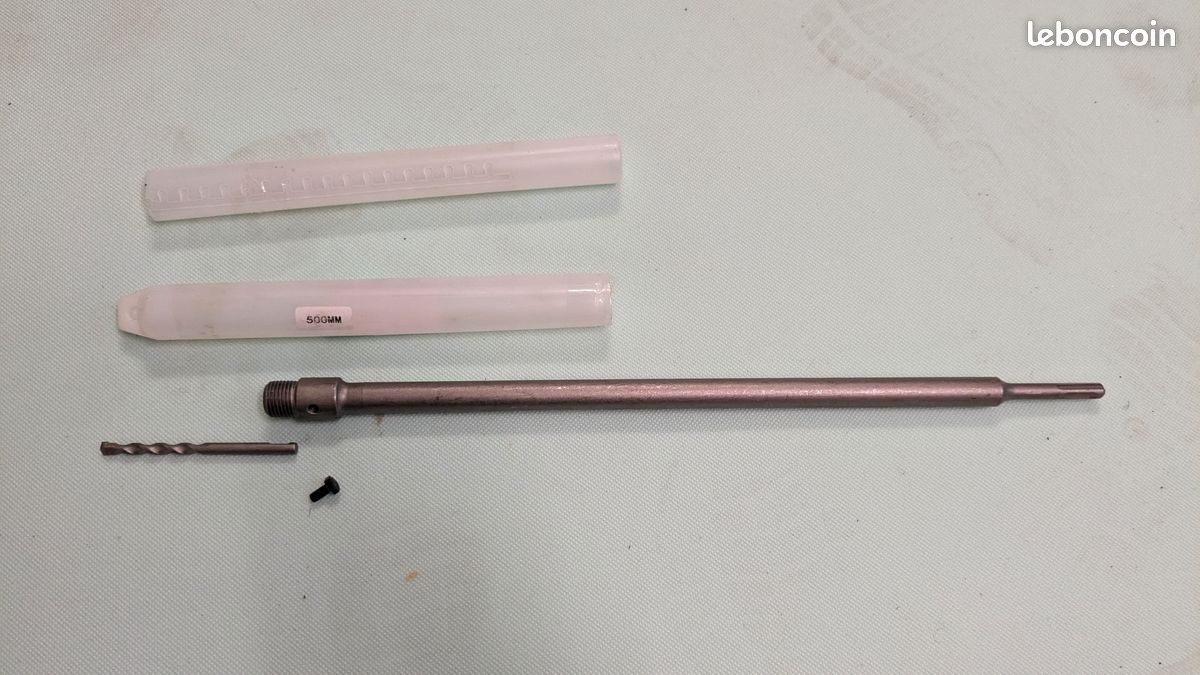 NEUF. Extension pour forets creux 500 mm filetage 20 mm de diamètre pour mèche de 8 mm de diamètre (image 1)