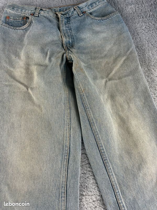 Jean Levi's made in Belgique Bleu Coupe Droite pour homme W33 FR42/44 L32 #LEV.2226 (image 12)