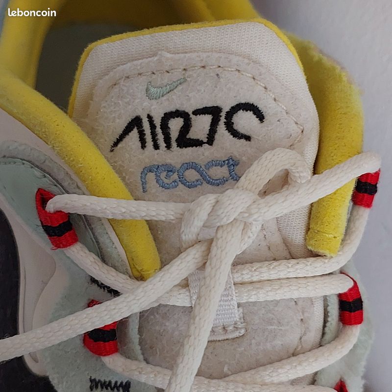 270 White 270 Blanche Et Jaune Sneaker Air Max 270 Blanc Jaune