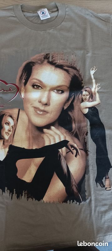 1 tee shirt officiel neuf + 1 livre photo officiel neuf de Céline Dion (image 4)