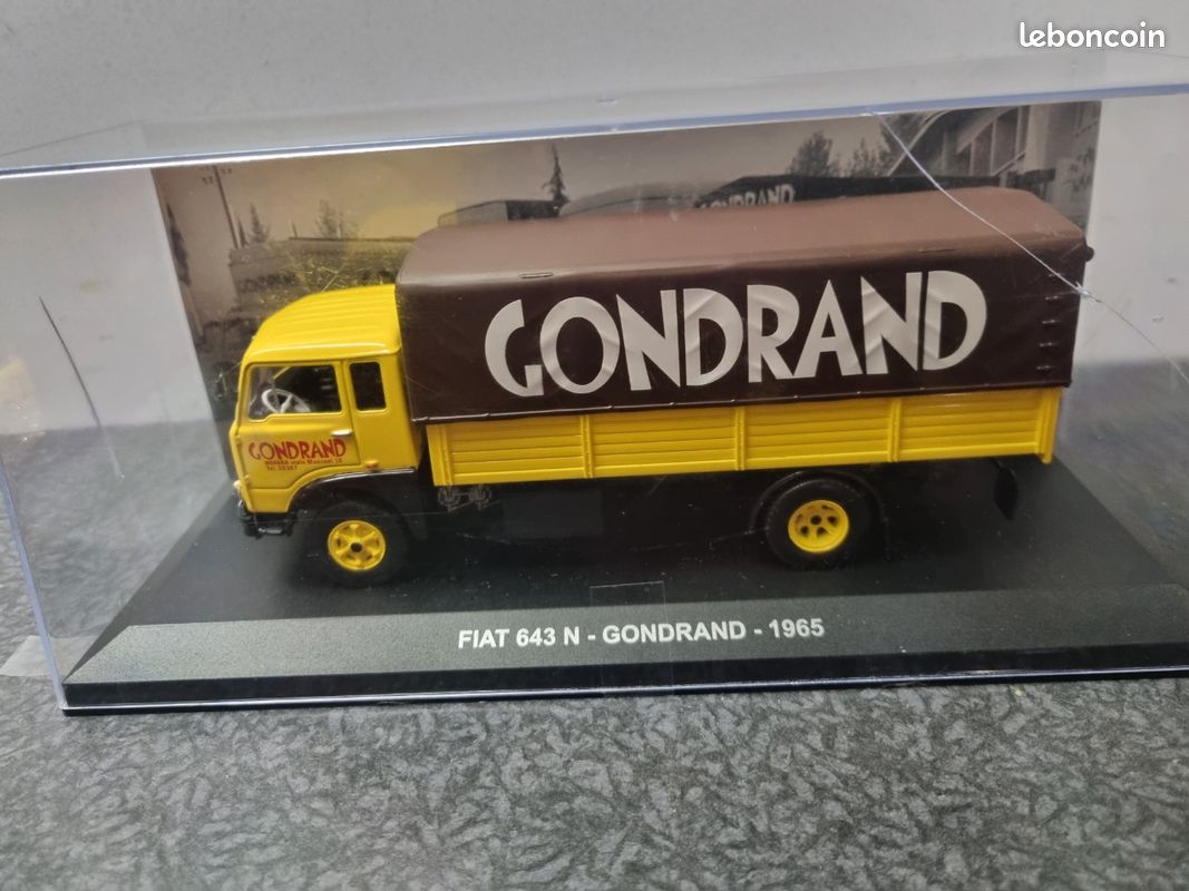 Miniature FIAT 643 N porteur bâché transports italien GONDRAND IXO NET0050 | Collect World