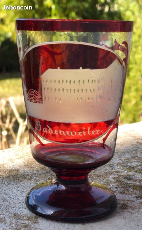 🦋beau verre ancien cristal de bohème 🦋 (image 4)