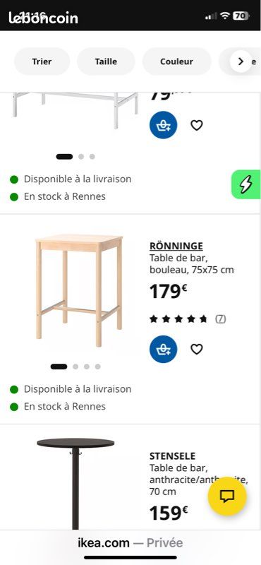 Table haute plus fauteuils (image 13)