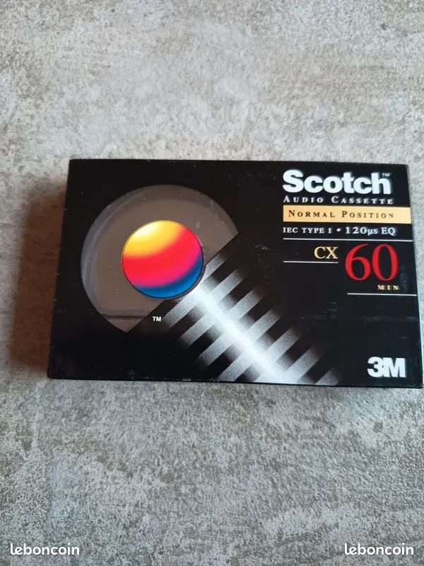 4 Cassettes SCOTCH BX 60 AUDIO VIERGE TAPE SEALED Neuve
