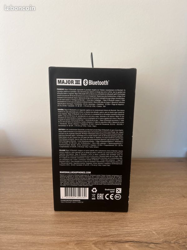 Casque Marshall Major 3 bluetooth neuf (image 4)