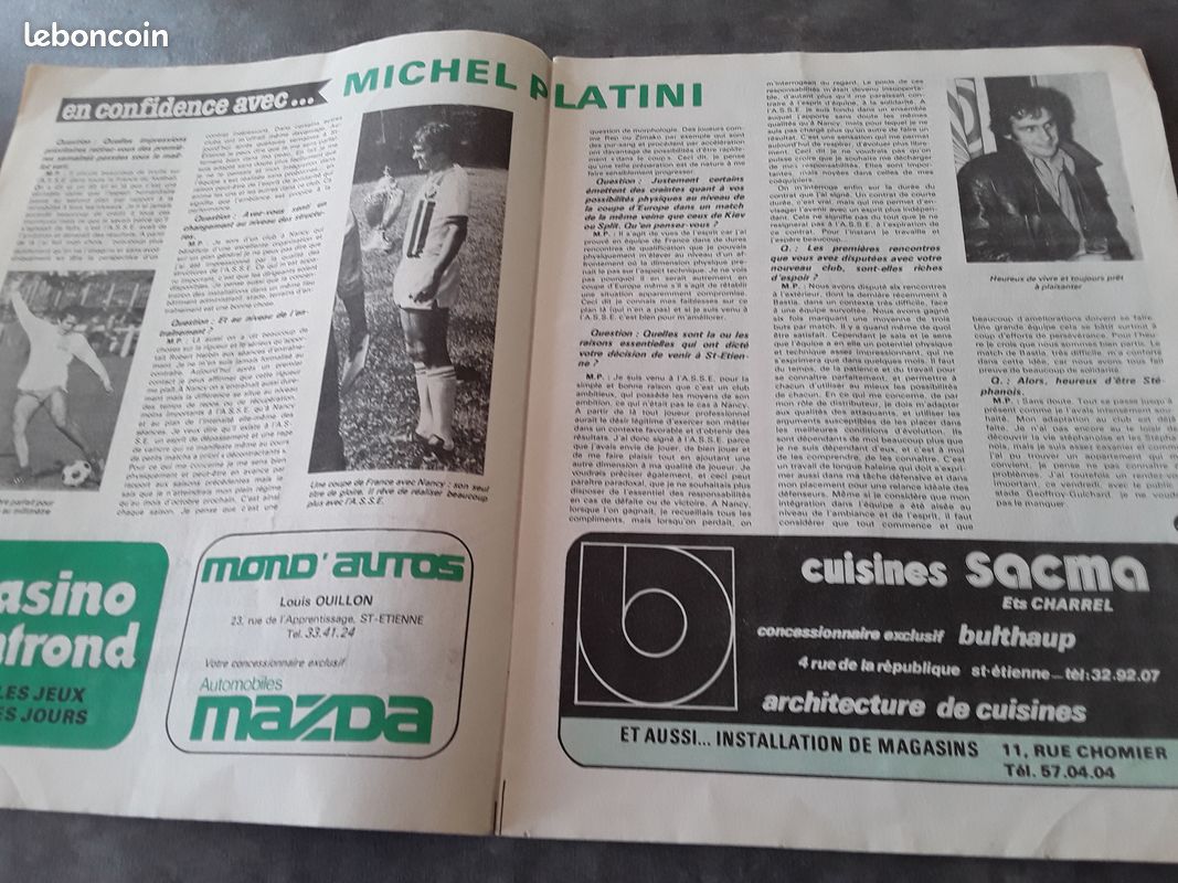 Lot 5 Revues ASSE Actualités Saison 1979-80 - Saint-Etienne - Football Vintage