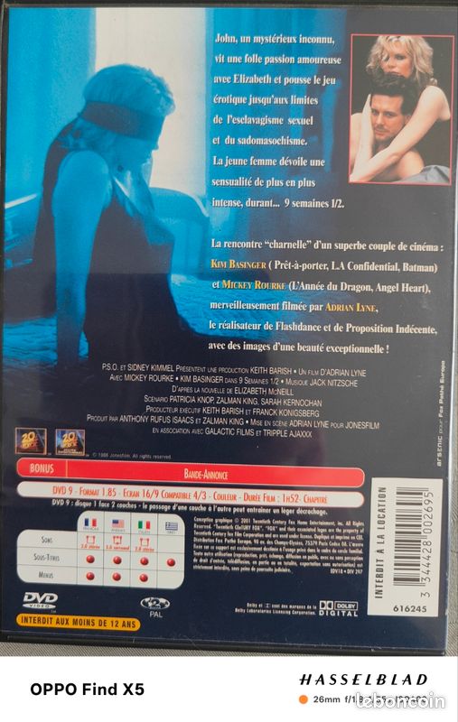 DVD . 9 semaines 1/2 (image 2)