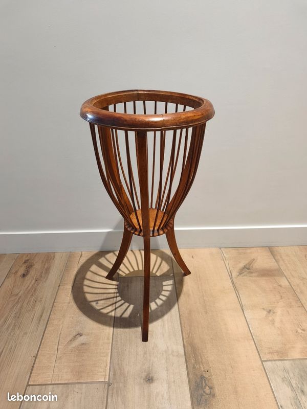 Porte plante en bois vintage (image 1)