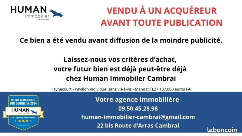 Maison 4 pièces 96 m² · à Cambrai · 96 m² · 137 000 €