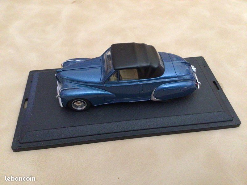 PEUGEOT 202 CABRIOLET 1938 Bleu PARADCAR 86 1:43 of reference 86