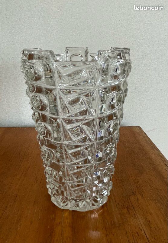 Vase en verre épais vintage (image 2)
