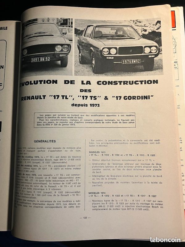 Revue Gazoline N°232 - Sujet : Renault 17 Gordini Et Lancia Fulvia Zagato 1600 - Occasion Très Bon état