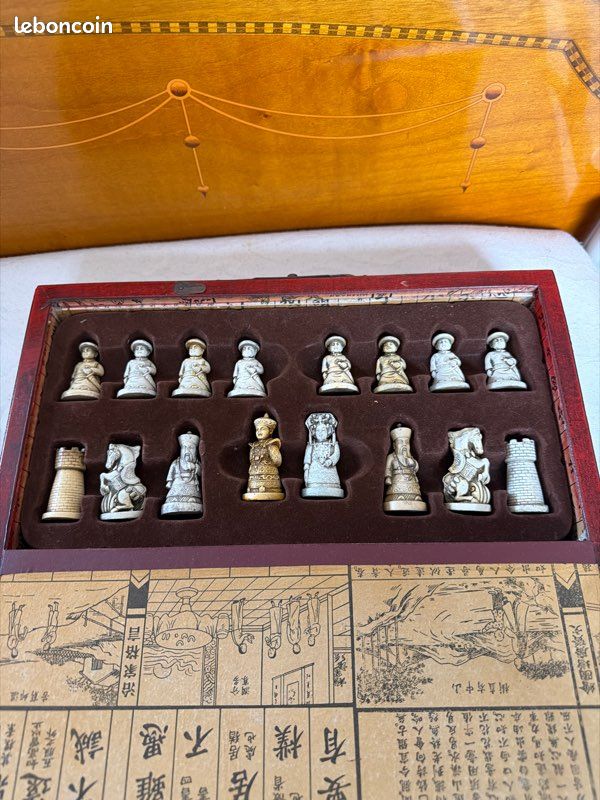 JEU D'ÉCHECS CHINOIS cadeau d'échecs à collectionner traditionnel