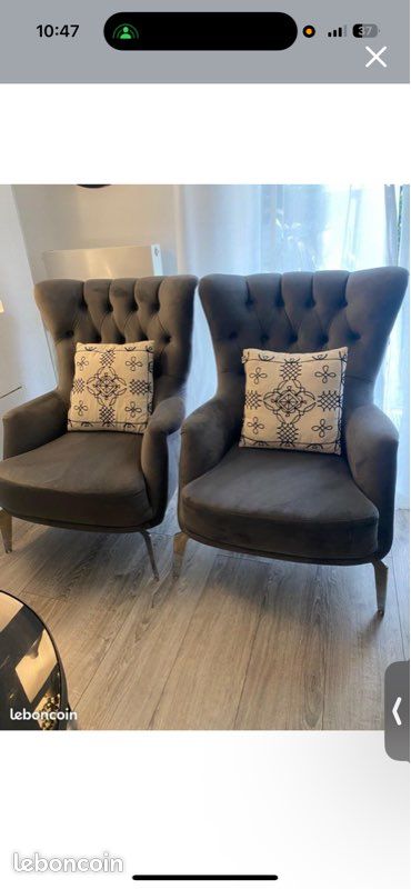 Lot d’un canapé lit et deux fauteuils (image 3)