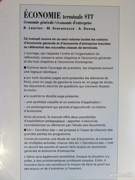 Economie générale - Terminale STT - Foucher (image 4)