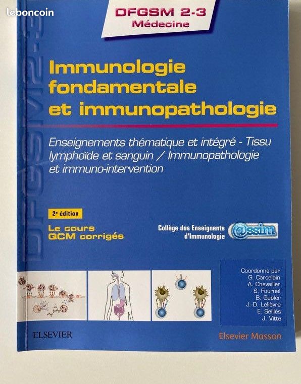 Immunologie fondamentale et immunopathologie (image 1)