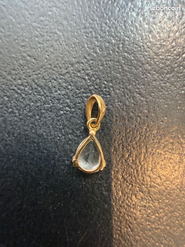 Joli pendentif or 18 carats et cristal de roche (image 6)