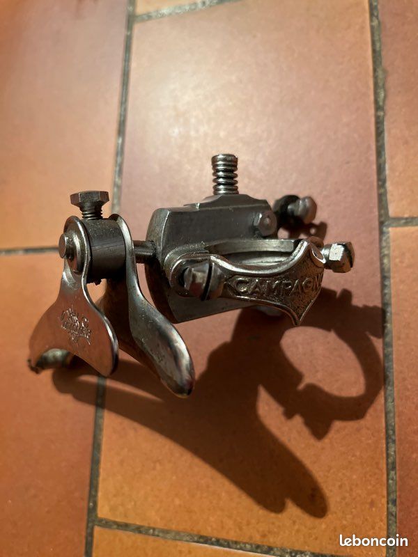 Dérailleur avant double plateaux vélo ancien vintage aluminium ROMLET - Sport & Plein air